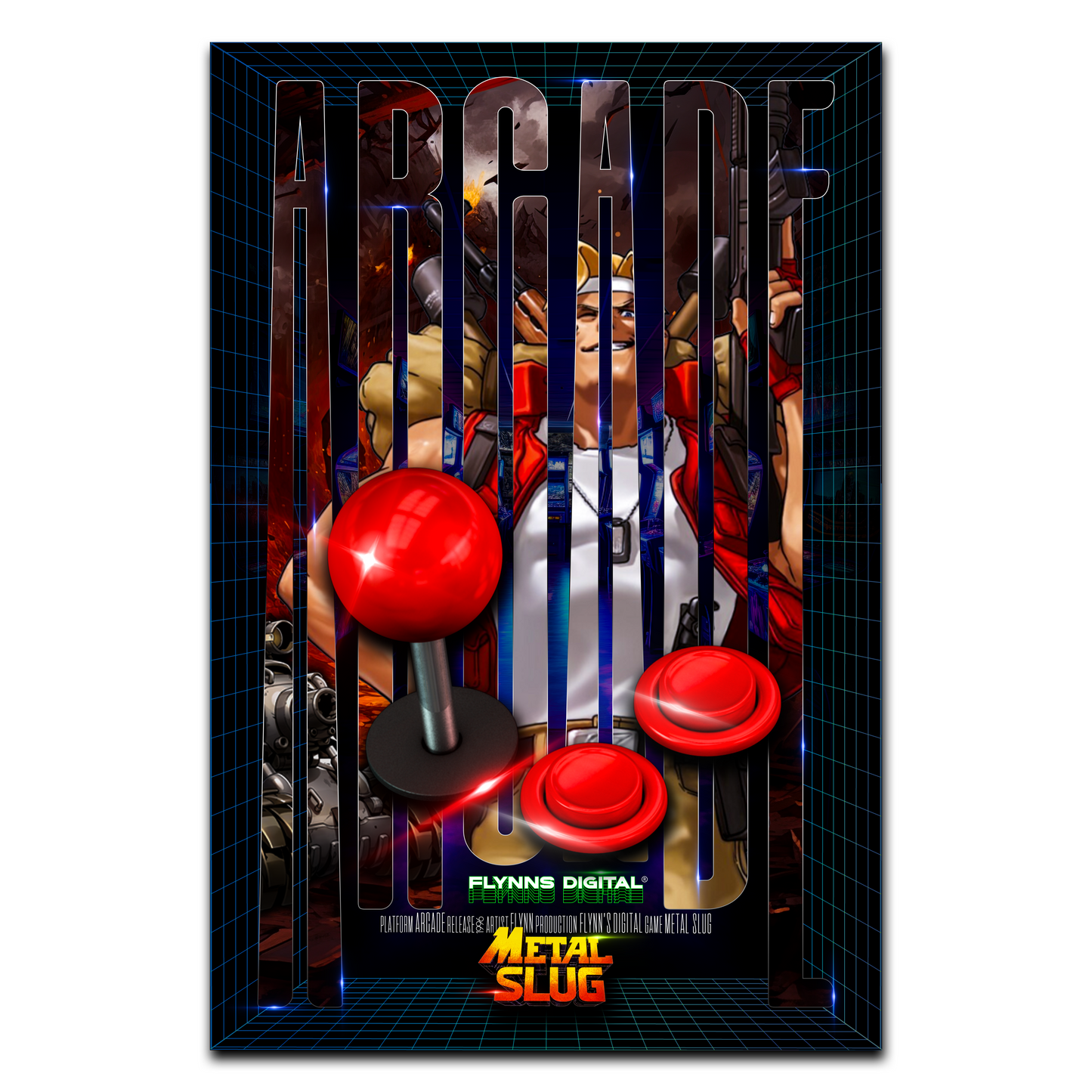 Metal Slug Arcade Gaming Poster