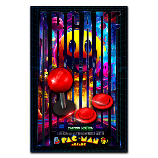 Pac-Man Arcade Gaming Poster