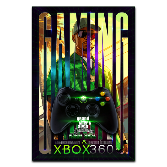 Grand Theft Auto San Andreas Xbox 360 Gamer Poster