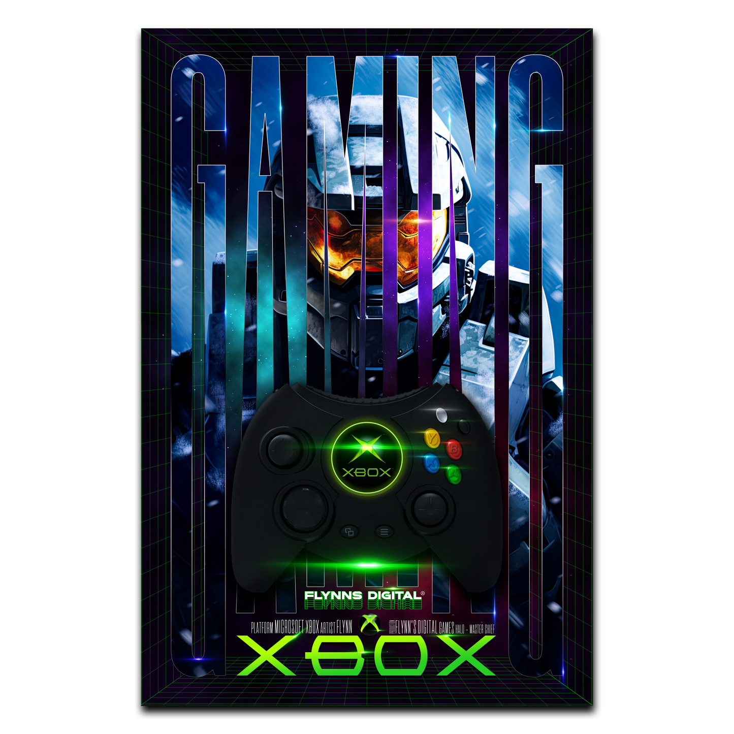 Halo Master Chief Xbox Orignal Gamer Poster