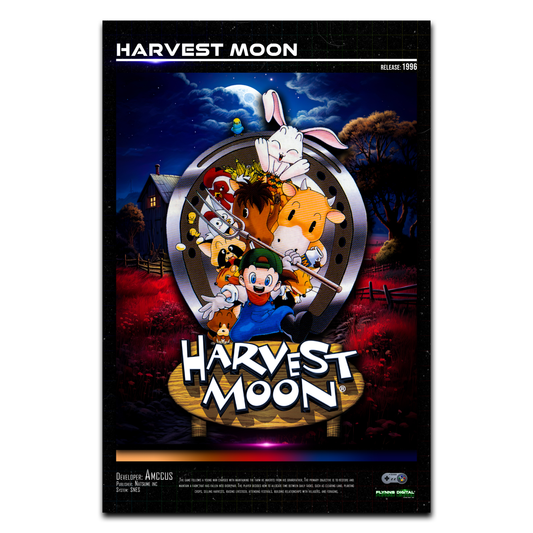 Harvest Moon SNES Gaming Poster