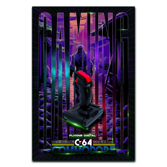 The Last Ninja Commodore 64 Gaming Poster