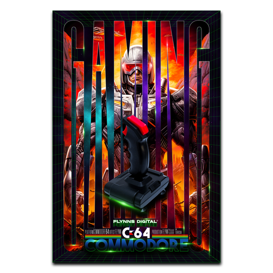 Turrican Commodore 64 Gaming Poster