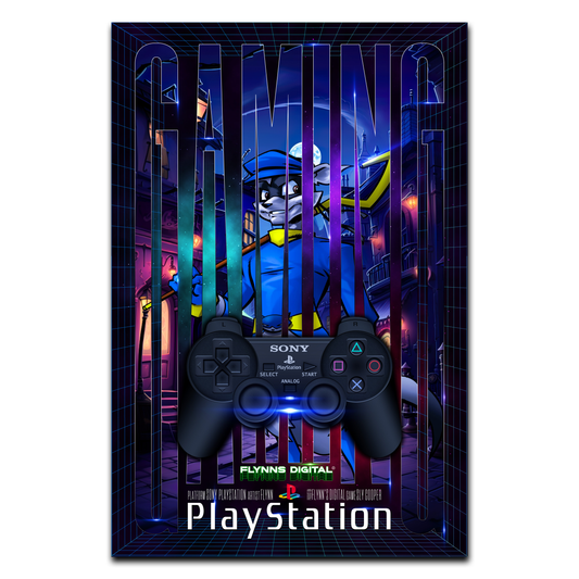 Sly Cooper PlayStation 2 Gamer Poster