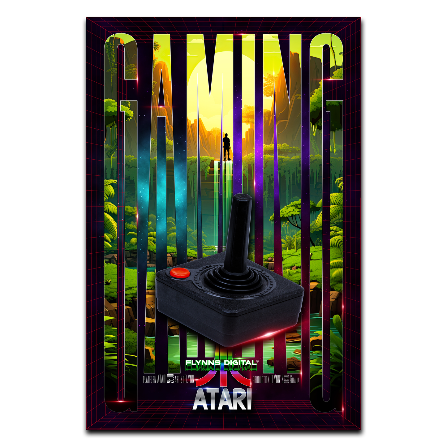 Pitfall Atari 2600 Gaming Poster