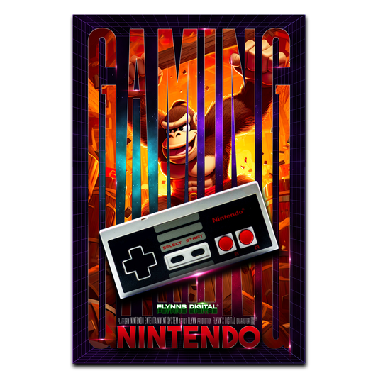 Donkey Kong NES Gaming Poster