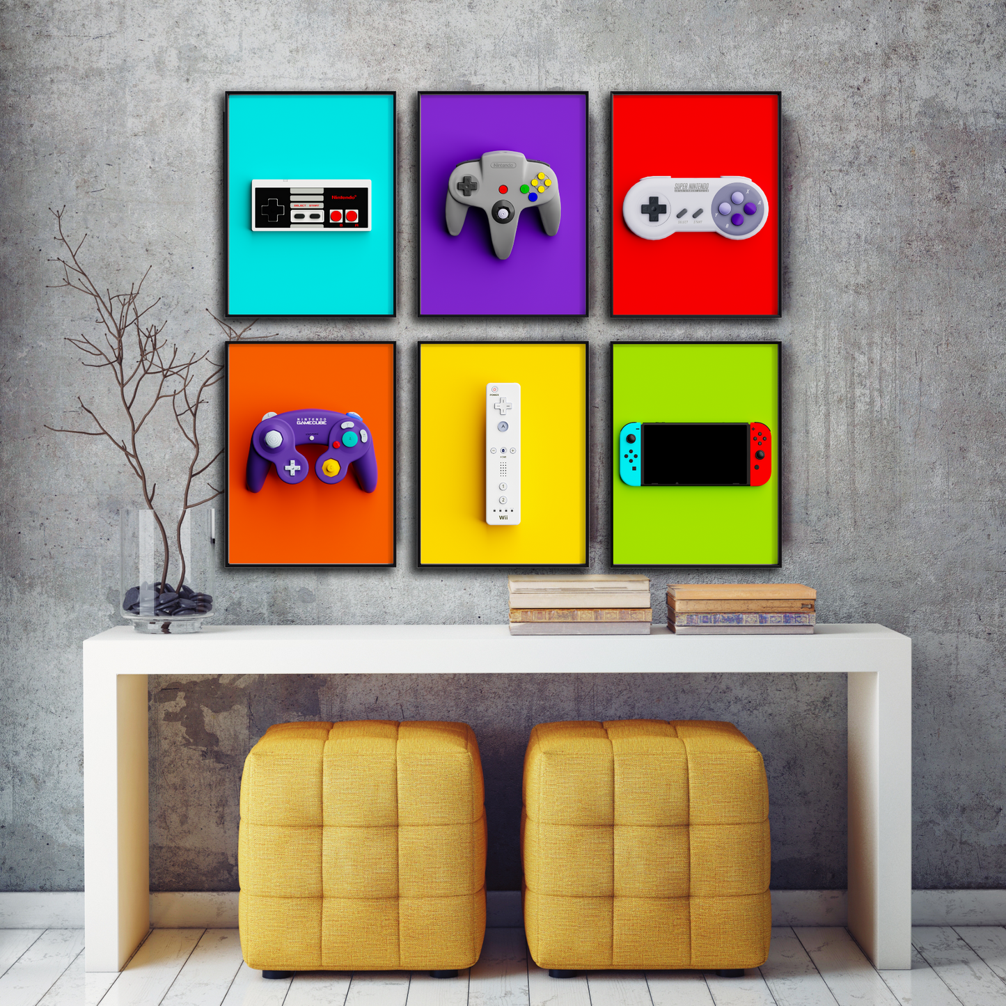 Nintendo Controllers Posters - Retro Flynn