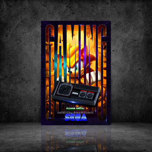 Tails SEGA Master System Gaming Poster - Retro Flynn