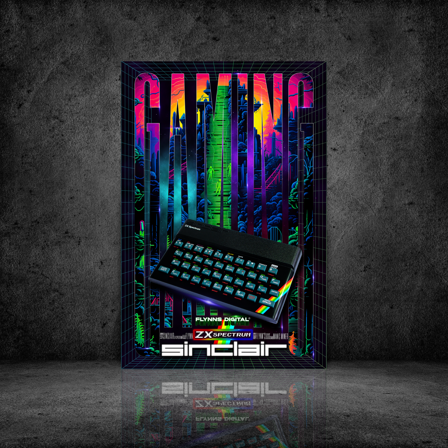 Manic Miner ZX Spectrum Gaming Poster - Retro Flynn