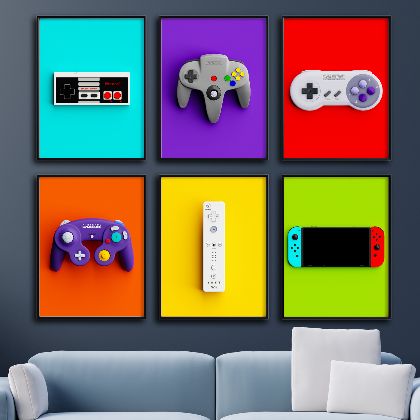 Nintendo Controllers Posters - Retro Flynn