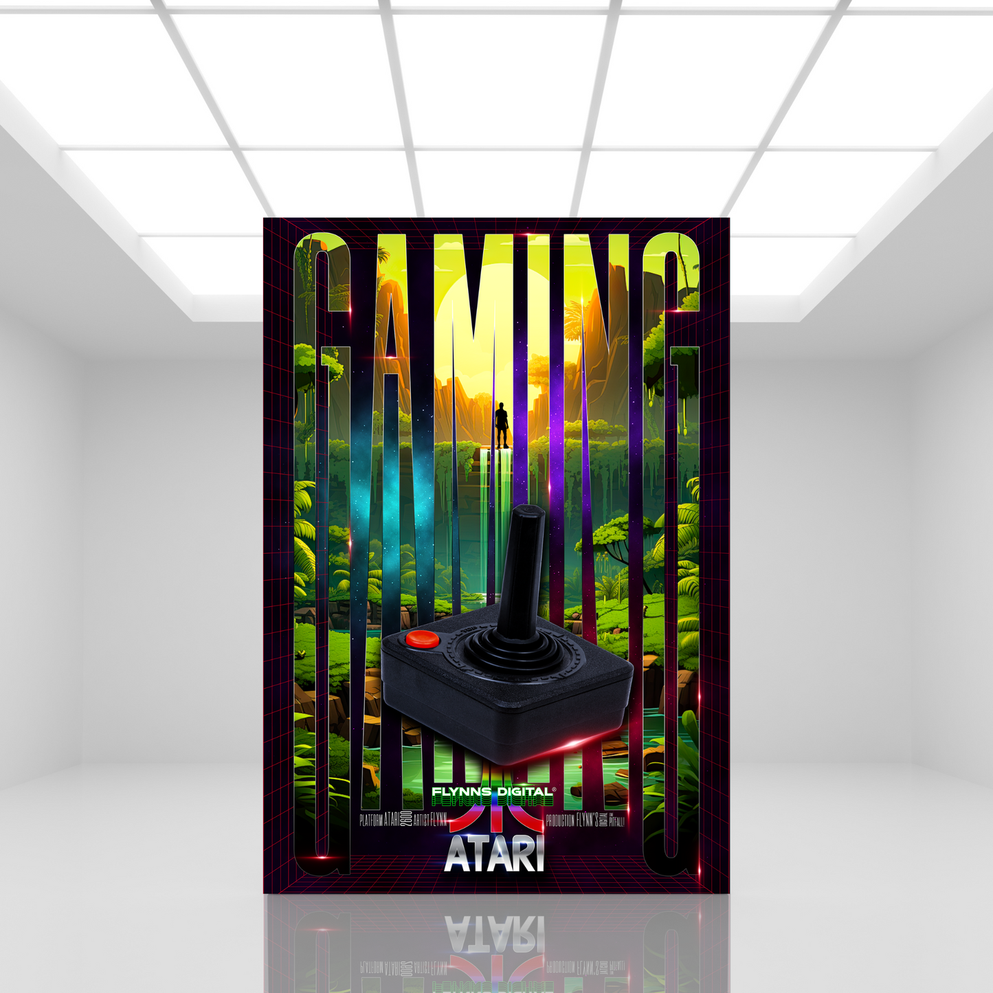 Pitfall Atari 2600 Gaming Poster - Retro Flynn