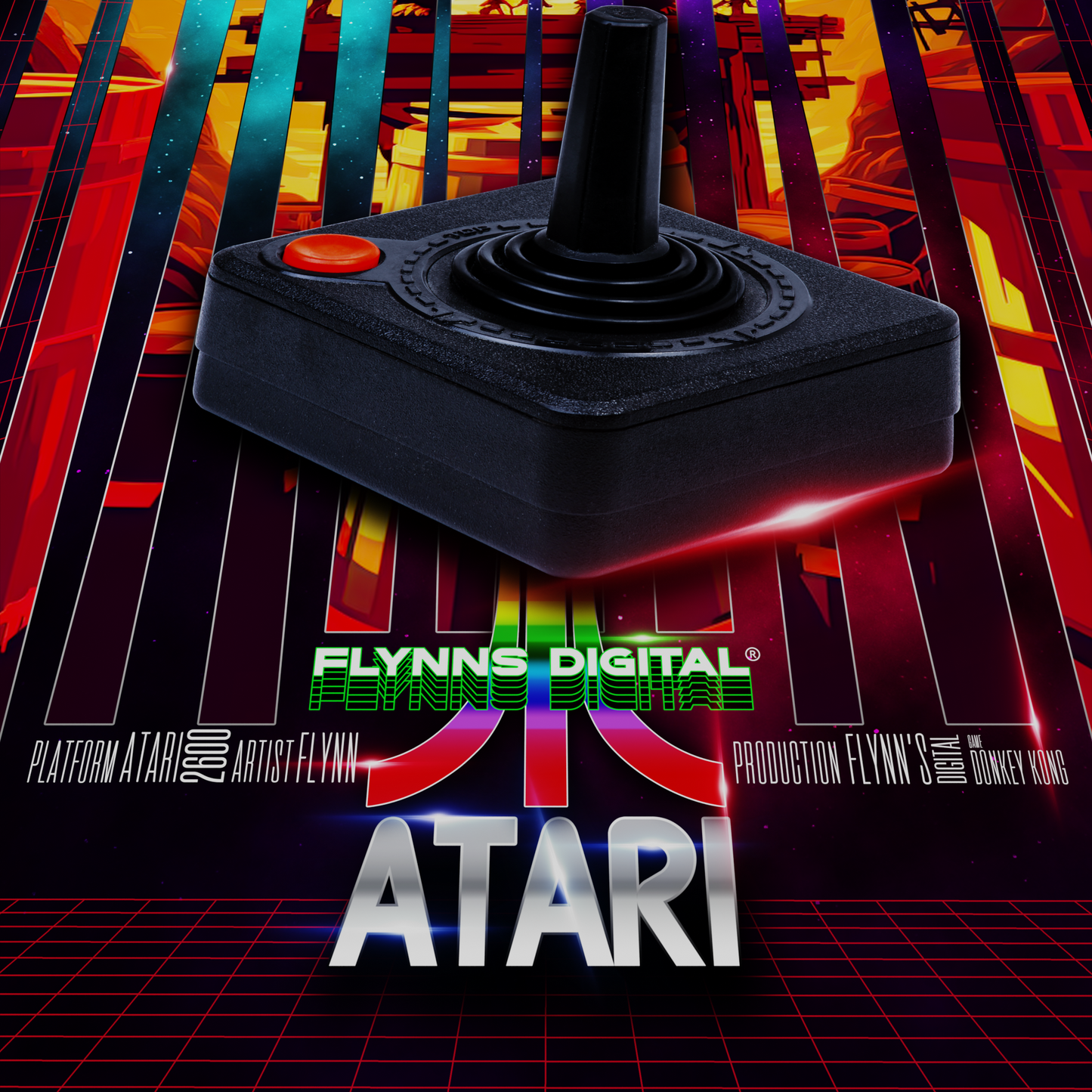 Mario Atari 2600 Gaming Poster - Retro Flynn