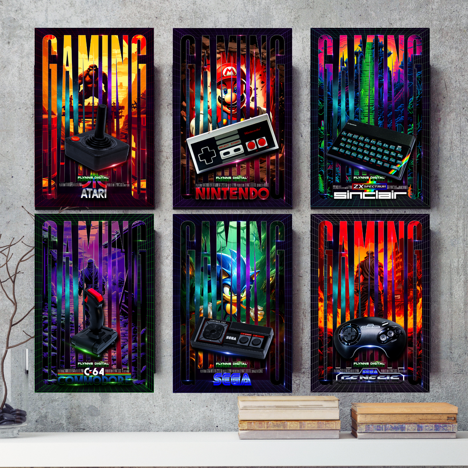 Custom Retro Gaming Posters - Retro Flynn