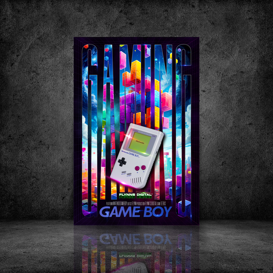 Tetris Gameboy Gaming Poster - Retro Flynn