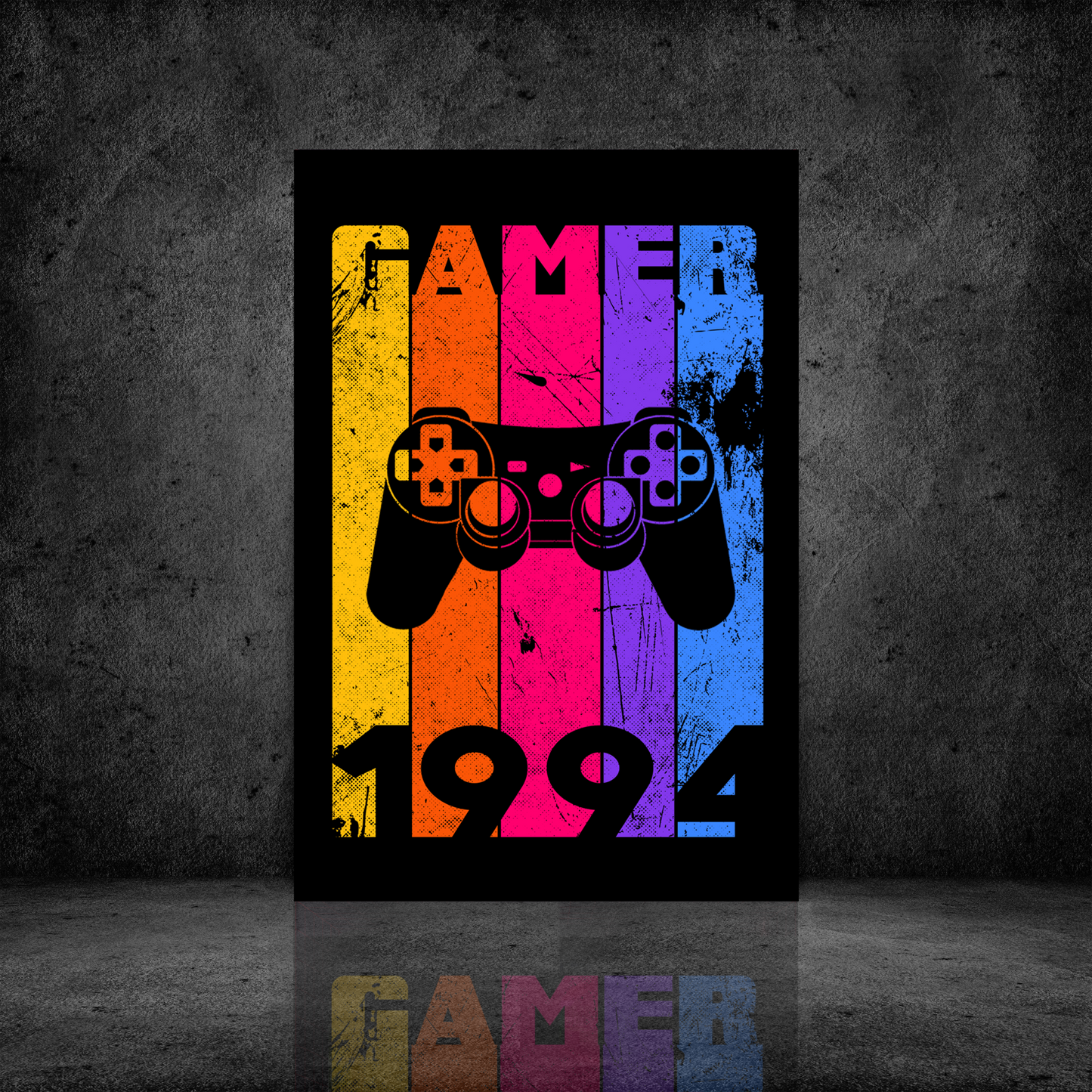 PlayStation Retro Gamer Poster - Retro Flynn