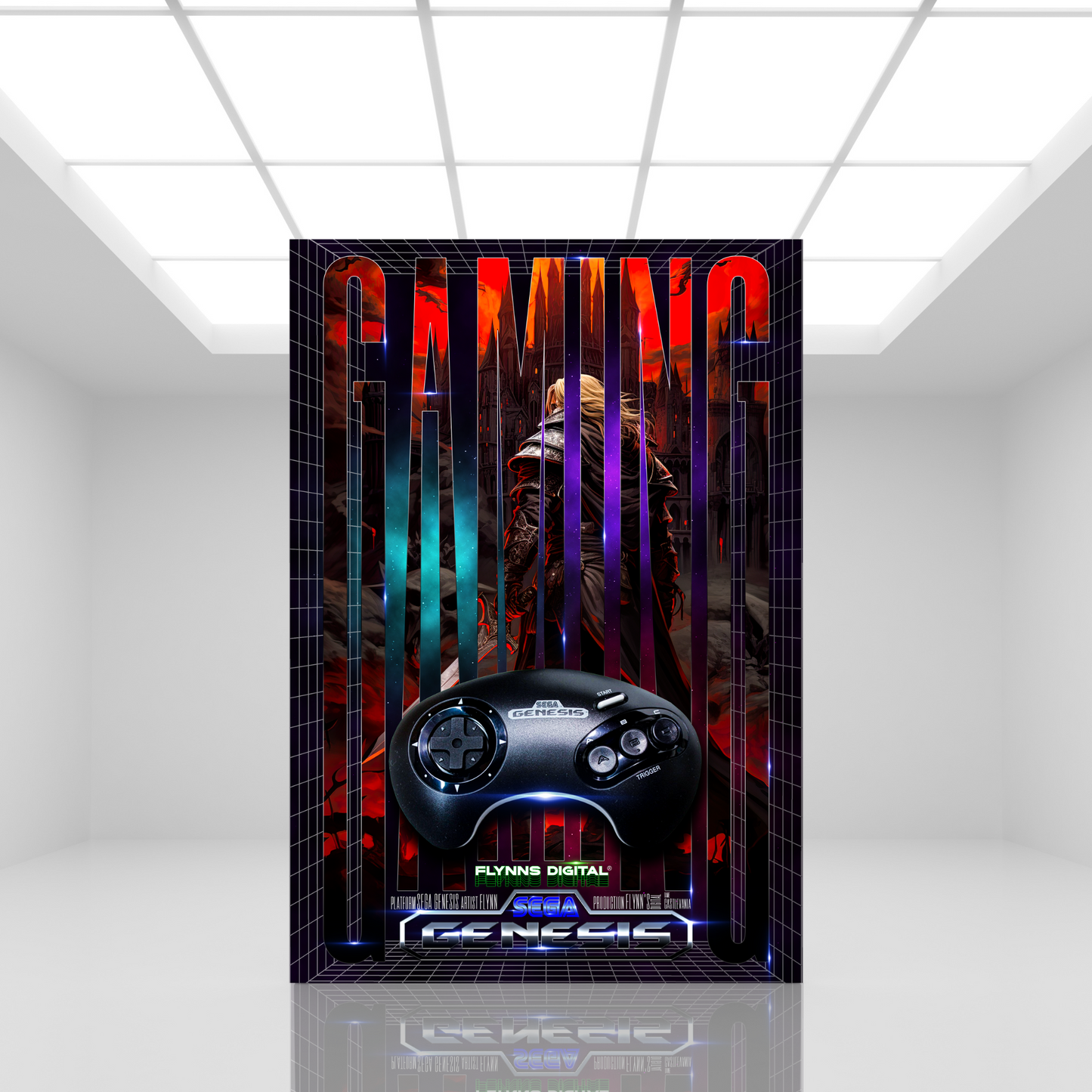 Castlevania SEGA Genesis Gaming Poster - Retro Flynn