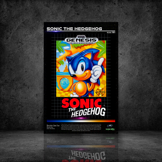 Sonic the Hedgehog SEGA Genesis Gaming Poster - Retro Flynn