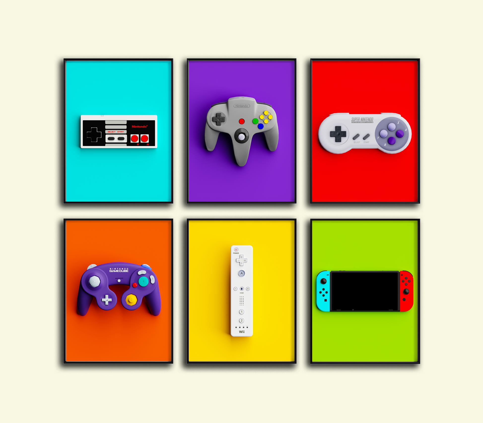 Nintendo Controllers Posters - Retro Flynn