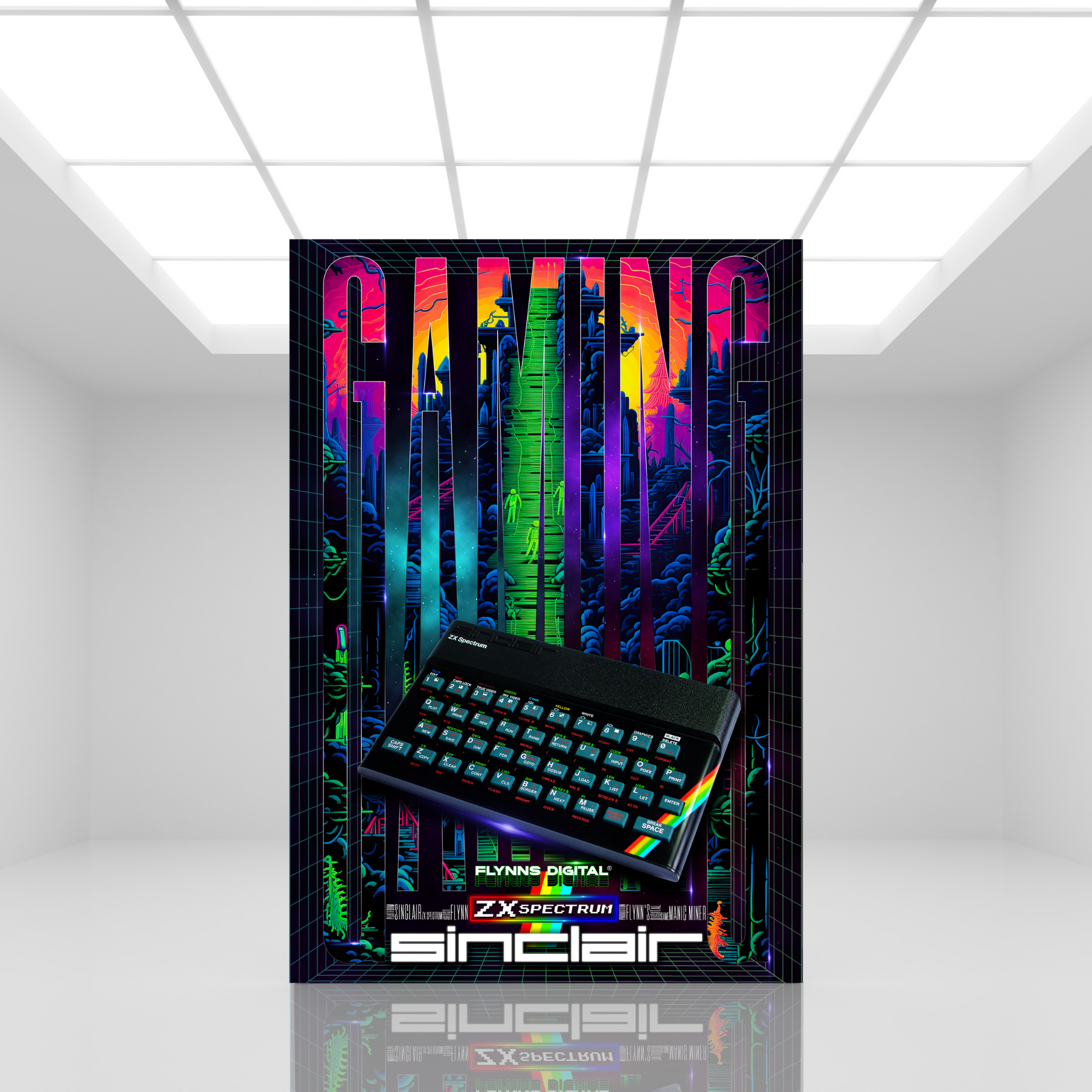 Manic Miner ZX Spectrum Gaming Poster - Retro Flynn