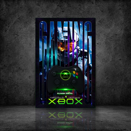 Halo Master Chief Xbox Orignal Gamer Poster - Retro Flynn
