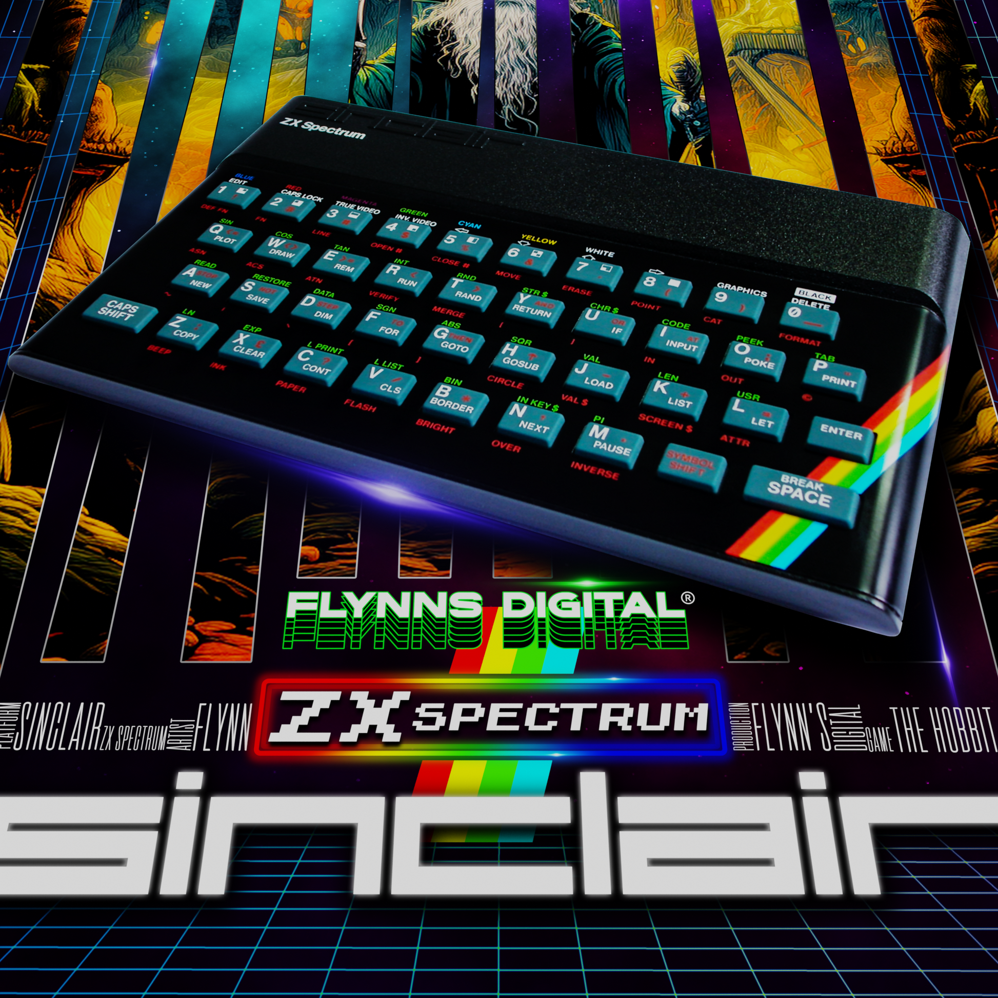 The Hobbit ZX Spectrum Gaming Poster - Retro Flynn